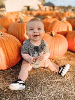 Coffee, pumpkins, kids