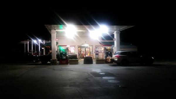 Literally in the woods.