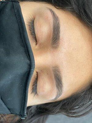Eyebrow threading
