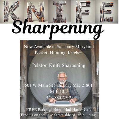 Sharpening since the Stone age (whetstone) Bring us your dull, mistreated, and abused.