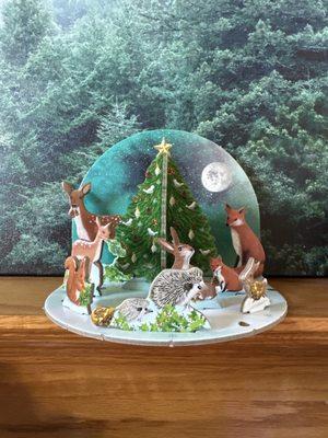 Got this beautiful winter animal diorama kit to setup with my toddler for holidays. They had a nice selection of these kits