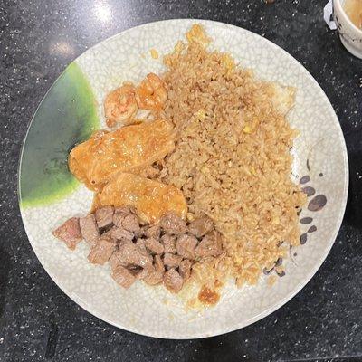 Salmon and Steak Hibachi!