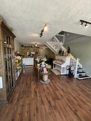A peek inside our cozy flower and gift shop