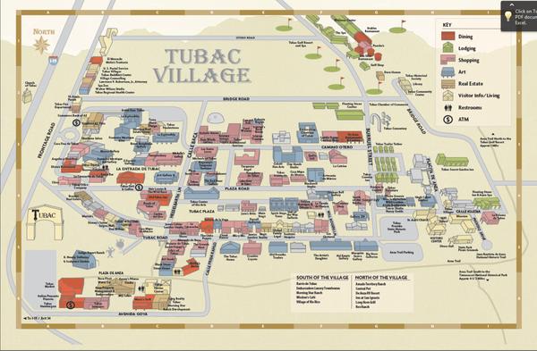 Map of Tubac