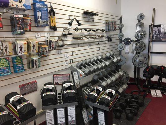 Free Weights and PowerBlock or Bowflex adjustable dumbbells at the lowest prices.