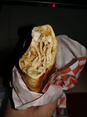 Chicken shawarma wrap.