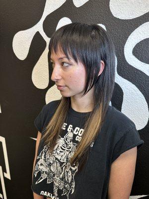 #alternativehair #haircut #Queerhairstylist #oaklandhair #shaghaircut #shag #haircolor