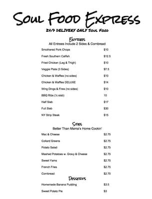 24 Hour Soul Food Express