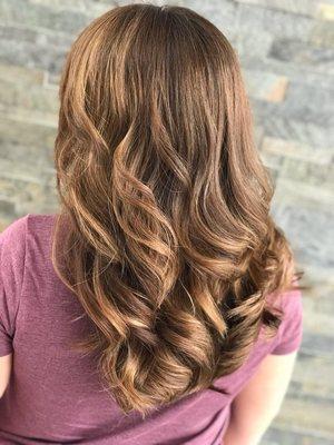 a weaved balayage stylist Suzette Valenzuela