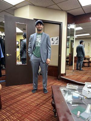 Second suit with tailoring done.