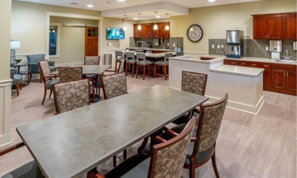 Break room and resident kitchen.