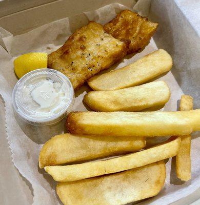 Fish and chips $5 was so good!!