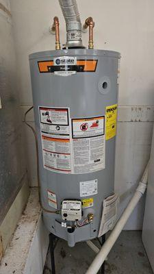 Installed water heater