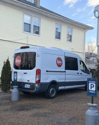 Pick up from the @butterbang parking lot