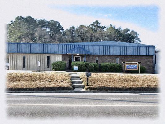 Tate Drive across from Rip Hewes Stadium