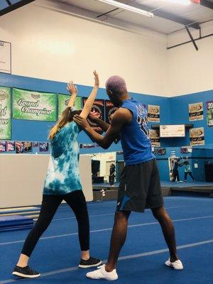 Private Training is available at CheerCo. MIchigan