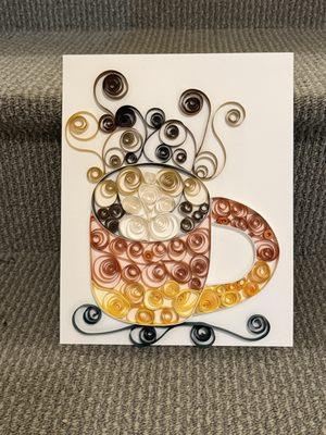 Paper Quilling project from Create & Sip Night