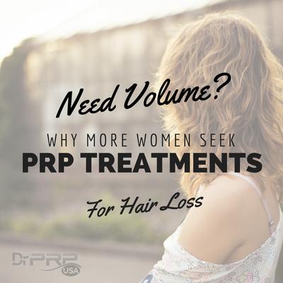 PRP treatments will help improve hair in diameter and quantity. Non invasive and minimal downtime needed