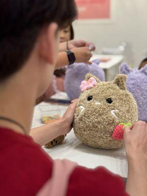 Chinchilla in the works with some accessories.