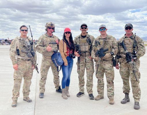 With the 5 sky jumpers