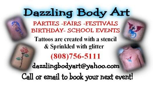 Glitter Tattoos Service