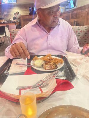 Paw Paw  took me to hiis favorite buffet