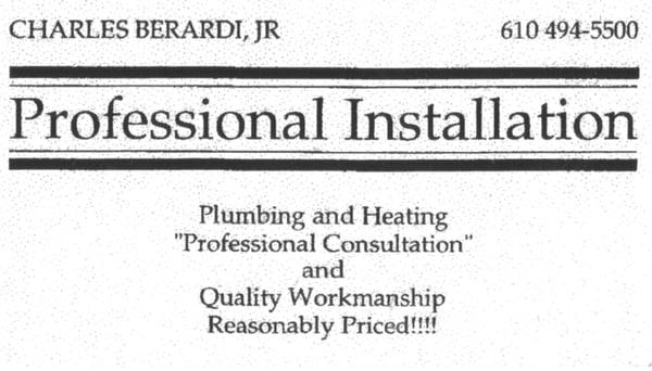Professional Installation Plumbing & Heating