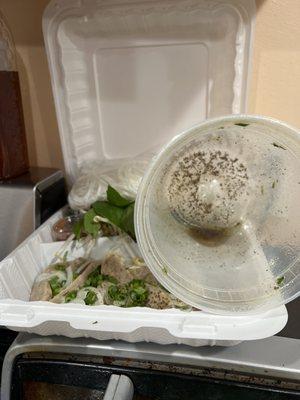 Black pepper in the Pho that I ordered & tastes very bad!!!