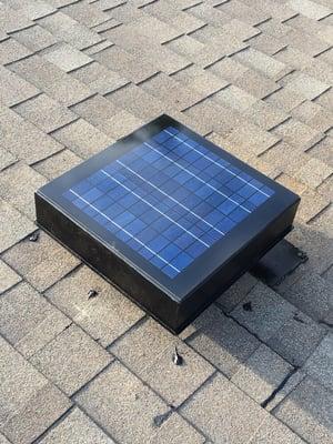 Solar attic fan keep your attic 40 degrees cooler on a hot summer day. Save 30% with tax rebate