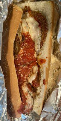 Eggplant Parmesan Sandwich