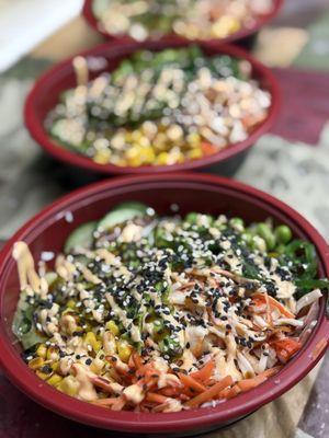 Teriyaki Salmon bowls