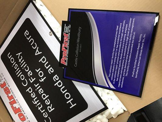 #ProFirst Honda & Acura certified