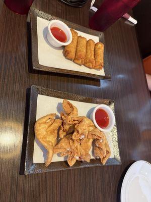 Crab Rangoon  Egg rolls