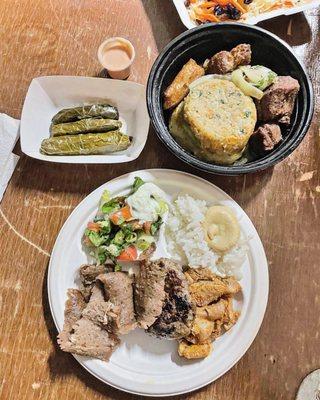 Legit Turkish food from sema foundation and Puerto Rican food