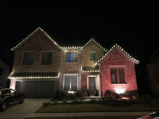 Jesus Christmas Light Installation