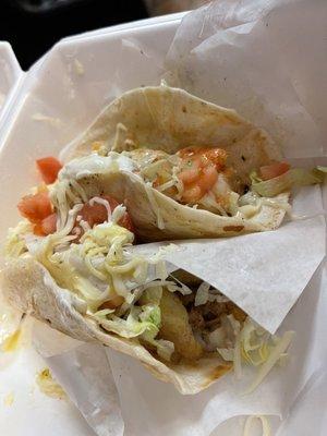 Shrimp Taco American style