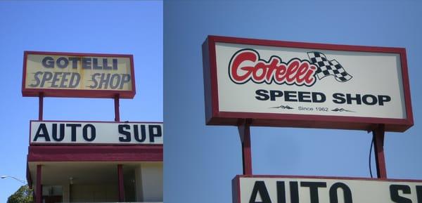 New Internally lit sign