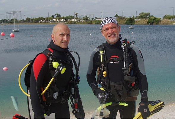 Doing skills in the lake!