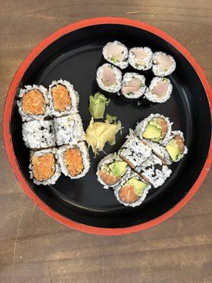 threesushi roll 3 Rolls Lunch Combo - great for the price!