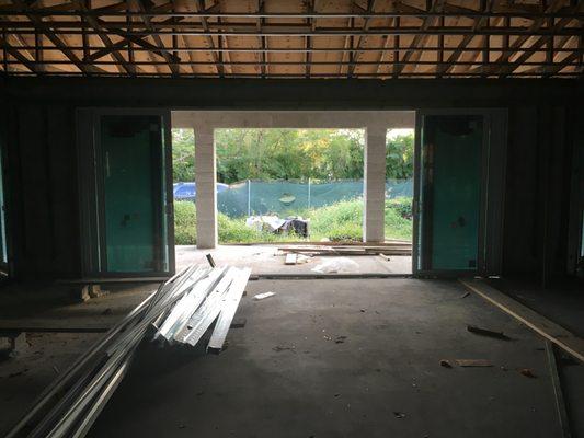 Under construction- backyard