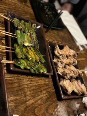 Chili peppers skewer - quite spicy