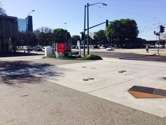 2 driveways to enter.