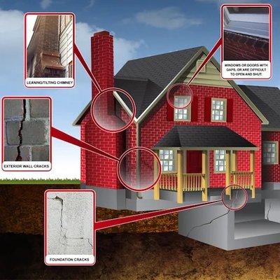 Signs of foundation issues.