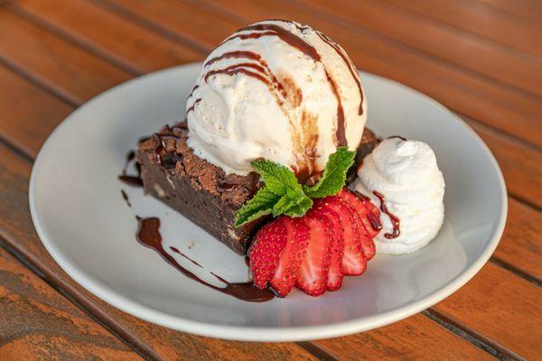 Dark chocolate brownie