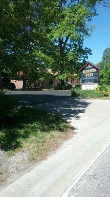 The wooded setting of Morningstar cafe