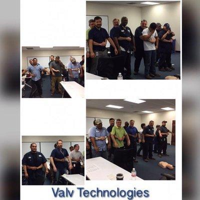 CPR and First Aid class with Valv Technologies! Great group of guys who are now CPR certified!