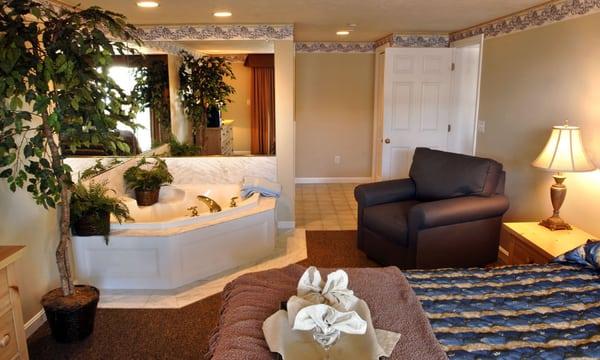Master Bedroom with in-room whirlpool tub