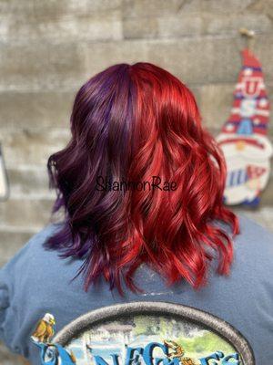 Split color done with Pulp Riot