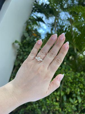 Hard gel fill - French