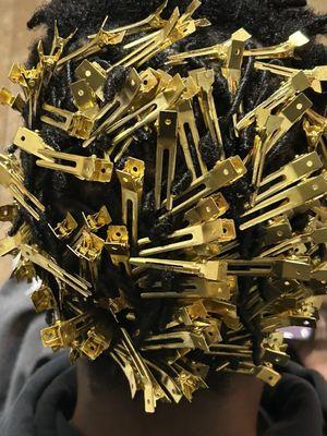 "Gold Hair Clips for A Royal Customer"